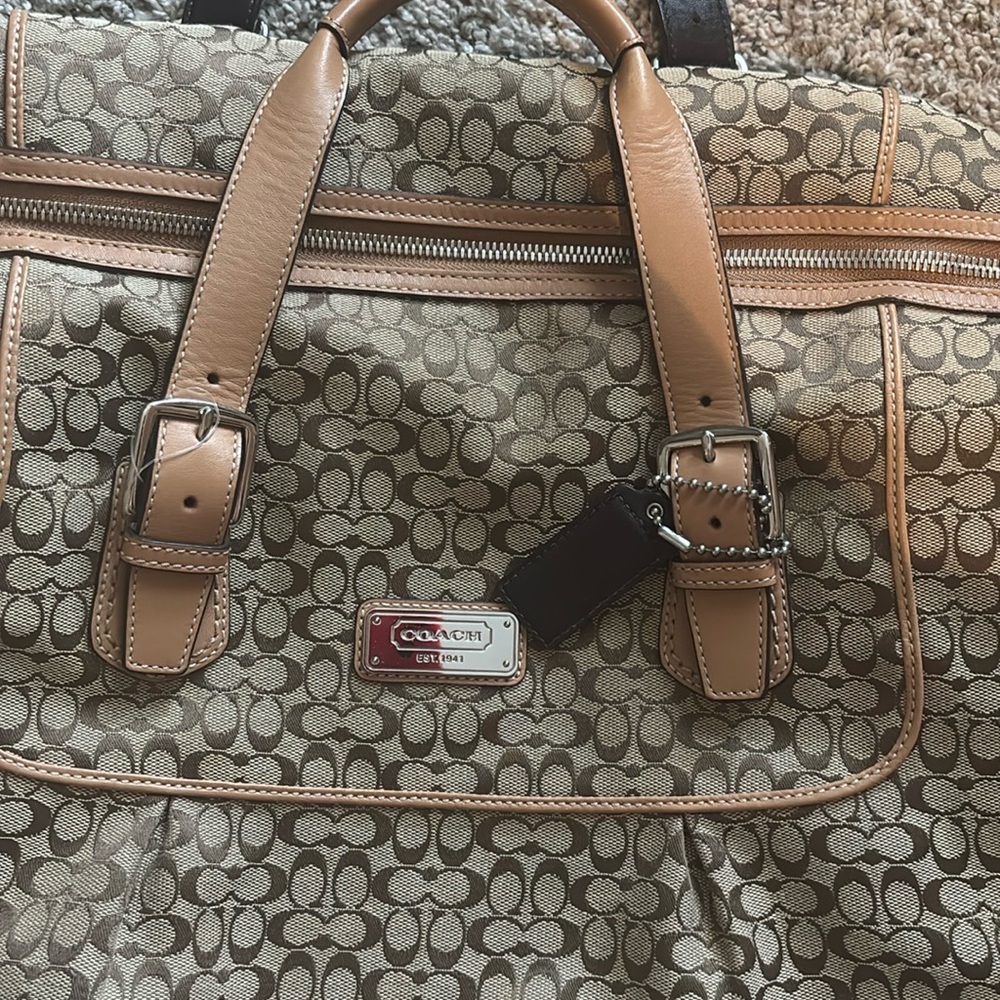 Coach Black Leather Interior Bag